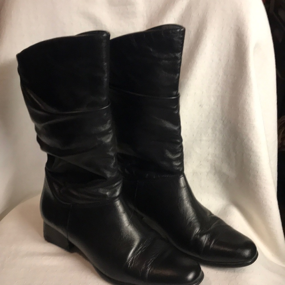 Worthington Black Slouch Boots -Size 6M